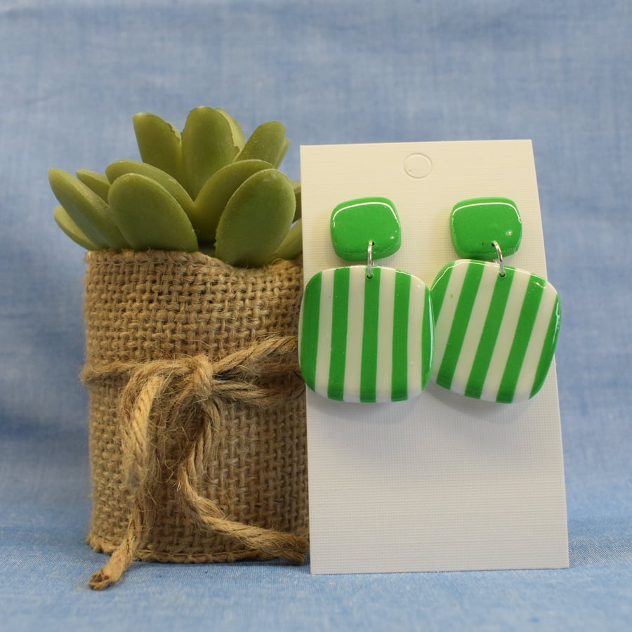 Stripe Statement Earrings
