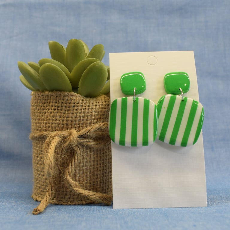 Stripe Statement Earrings