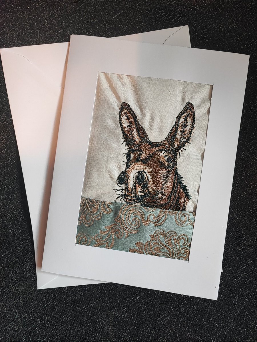 Card with Embroidery