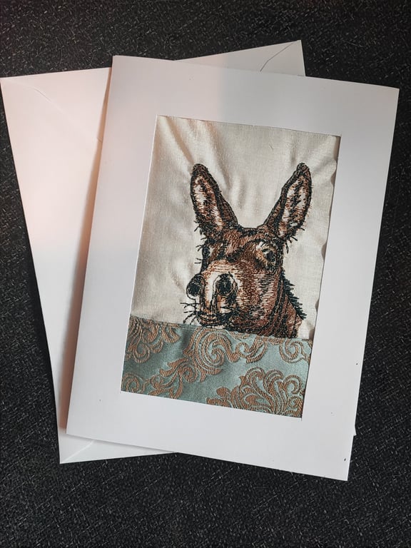 Card with Embroidery