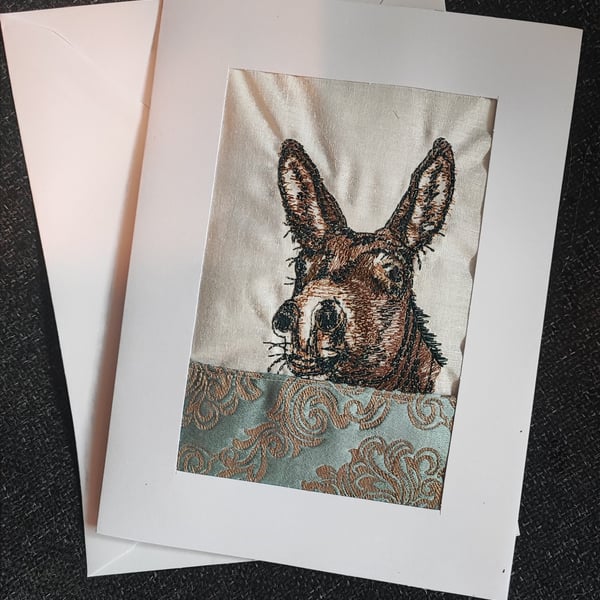 Card with Embroidery
