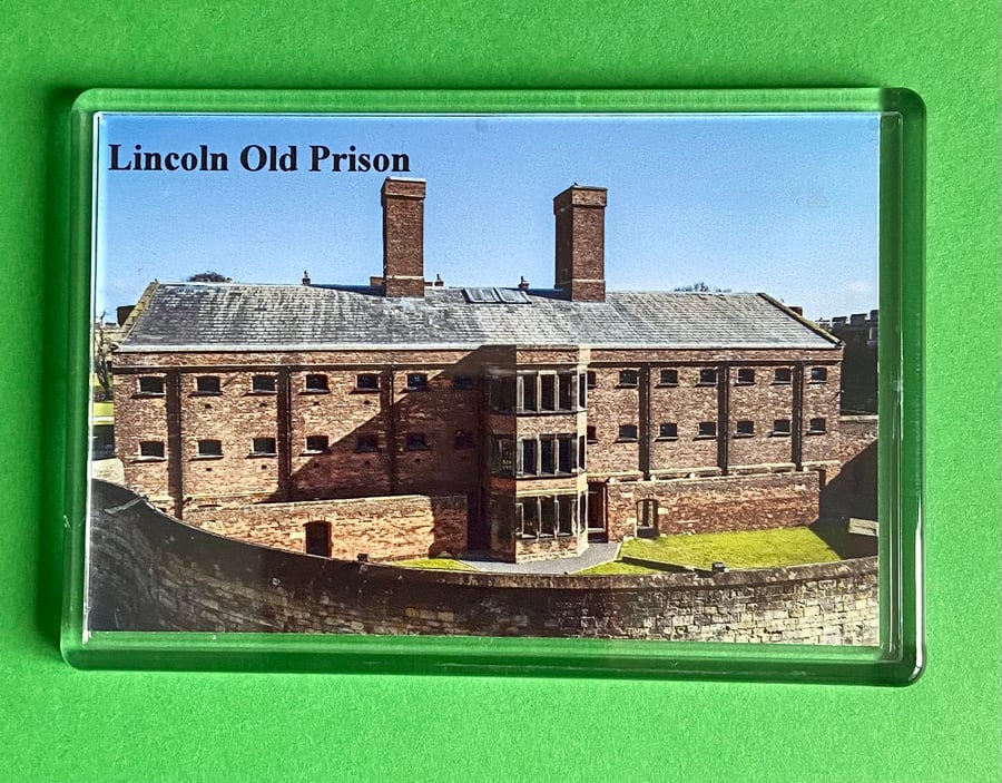 Lincoln Old Prison in Castle Grounds - Jumbo Fridge Magnet