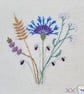HAND EMBROIDERED MEADOW FLOWERS CARD - Image 2