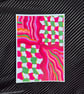 7X5 Print - Electric Bliss Unframed Dopamine Psychedelic Art