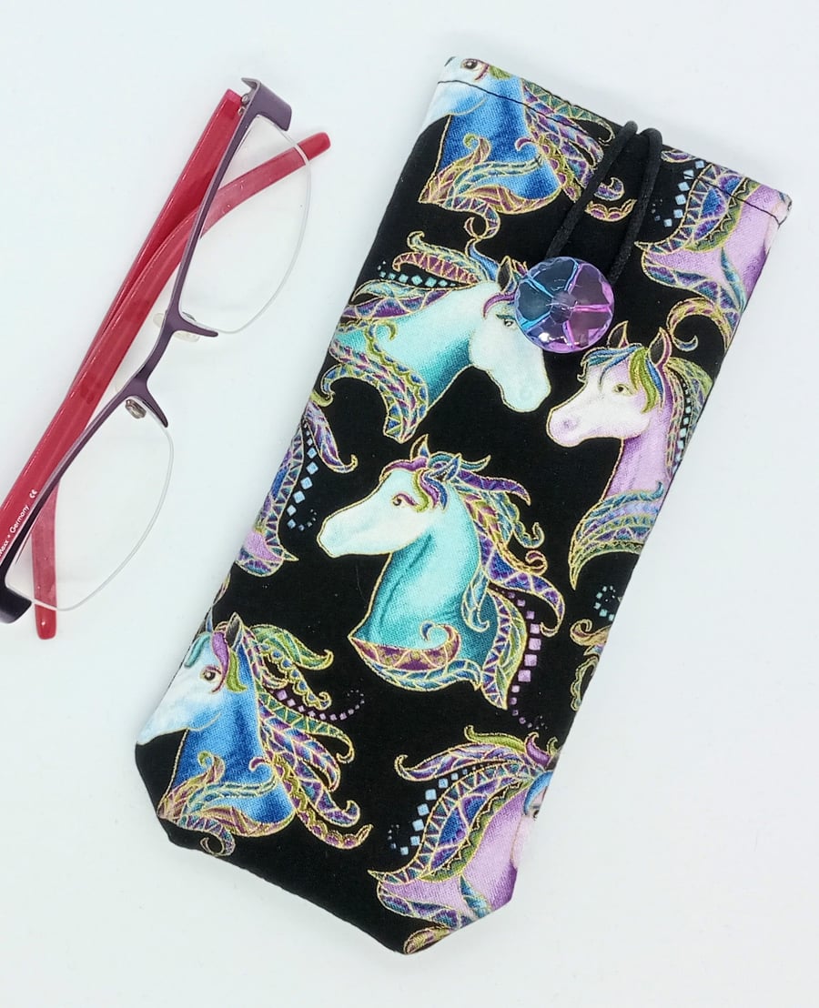 Horses glasses case 701HF