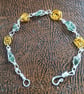 YELLOW ROSES & SEAGLASS - Bracelet 