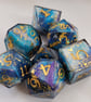 Handmade Resin DnD Dice Set – Unique 7-Piece Collection