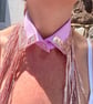 Upcycled Rose Gold and Pink Statement Collar - The Neckcessory Removable Collar - Image 4
