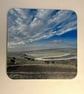 Cuckmere Cows cork backed 9.5cm coaster 