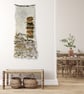 Landscape with a green blanket Art felt natural wool sensory wall hanging  - Image 5