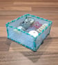 Small tray for small desk items - pale green and blue pattern with bobbles - Image 4