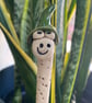 Green Star Hat Worm, Ceramic Plant & Garden Buddy