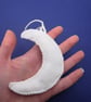 Bead embroidery Crescent moon decoration  - Image 5