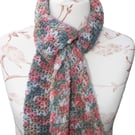 Pretty Variegated Crochet Scarf 