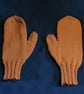 Mustard Yellow  Hand Knit Mittens - Image 1