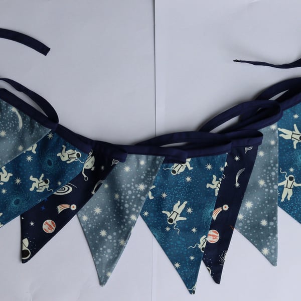 bunting - space themed 3m fabric bunting