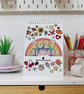 2027 Colourful Desk Calendar with Journal Prompts - Image 1