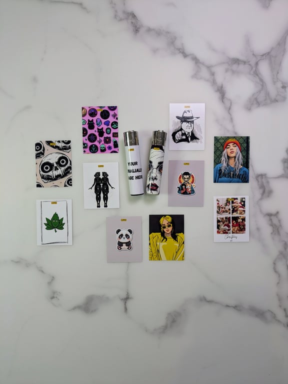 Custom Clipper lighter wrap stickers – personalised lighter decals