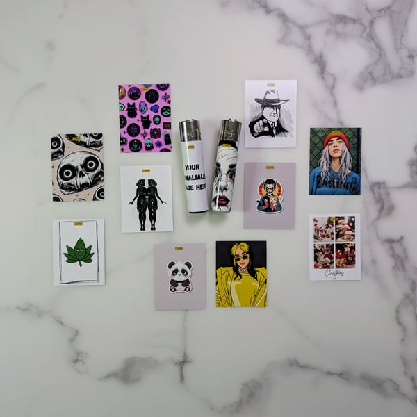 Custom Clipper lighter wrap stickers – personalised lighter decals