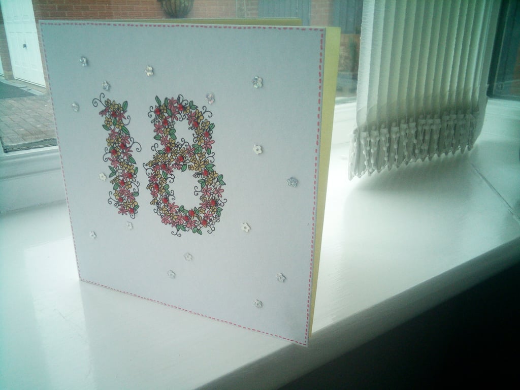 18th birthday card