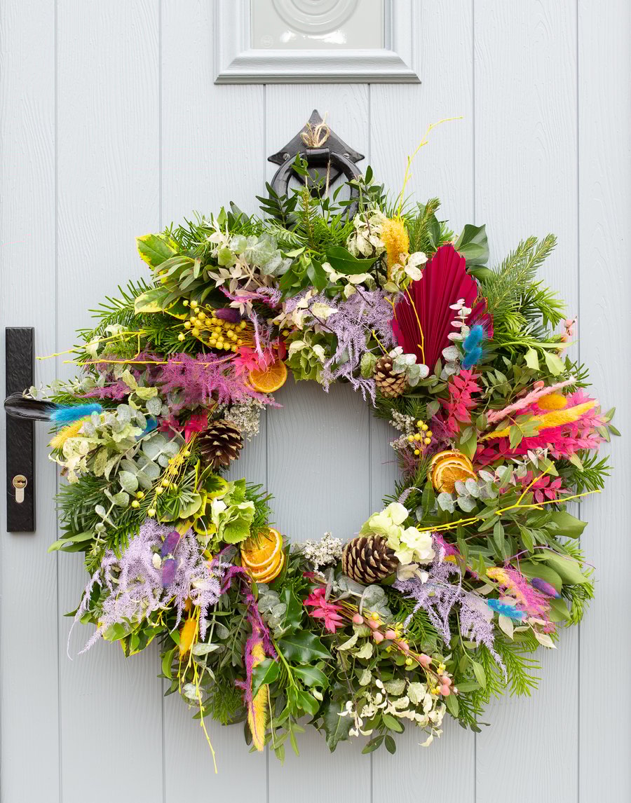 Wreath Making Kit. Fresh and Bright Holiday.