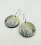 Small winter christmas snowy earrings - Image 1