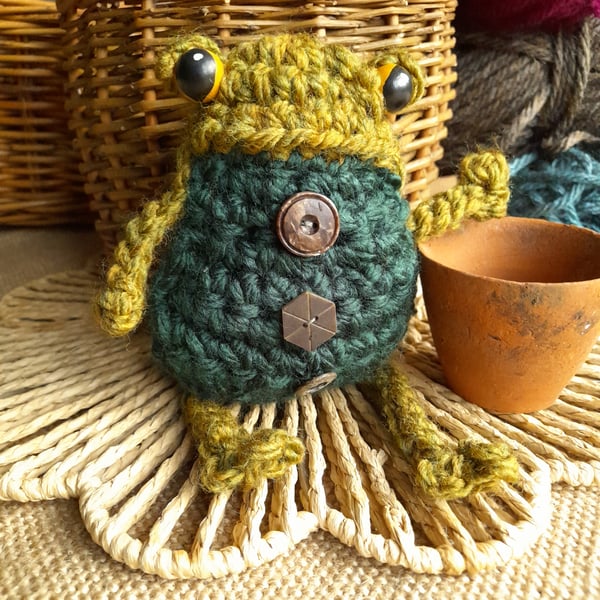 Handcrafted Crochet Frog