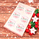 North Pole Gift Stickers, Santa Special Delivery Labels, Christmas Gift Wrap