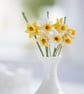 3 Daffodil Stems, miniature crochet flowers - Image 3