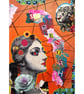 STRENGTH Feminist Painting Feminine Power Leopard & Goddess Empowerment Art