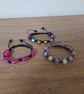 BLACK AND MULTI COLOURED MACRAME BRACELET. - Image 5