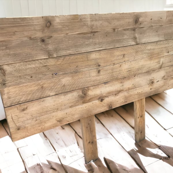 Head Board Using Reclaimed Environmentally Friendly Scaffold Boards Single Doubl