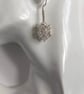 Sterling Silver Rose Quartz Chainmaille Earrings - Image 5