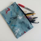 Pencil case for boys, back to school, zipped bag for drawing pens and pencils