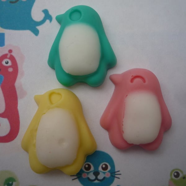 penguin shaped soaps x 4