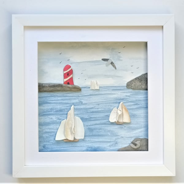 Tall Ships, Coastal Wall Art, Made in Cornwall
