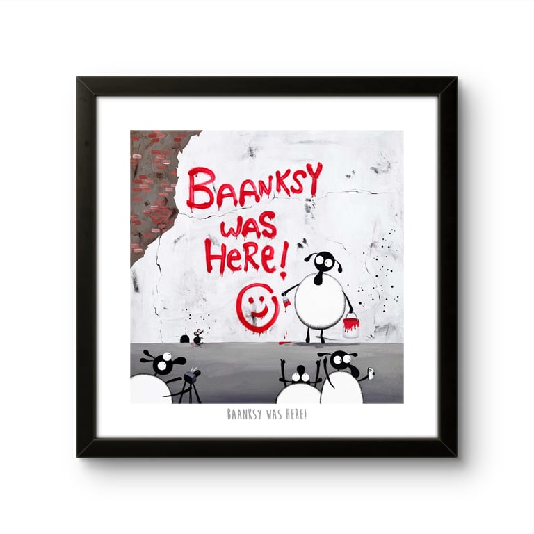 Baanksy Was Here! - 10" print