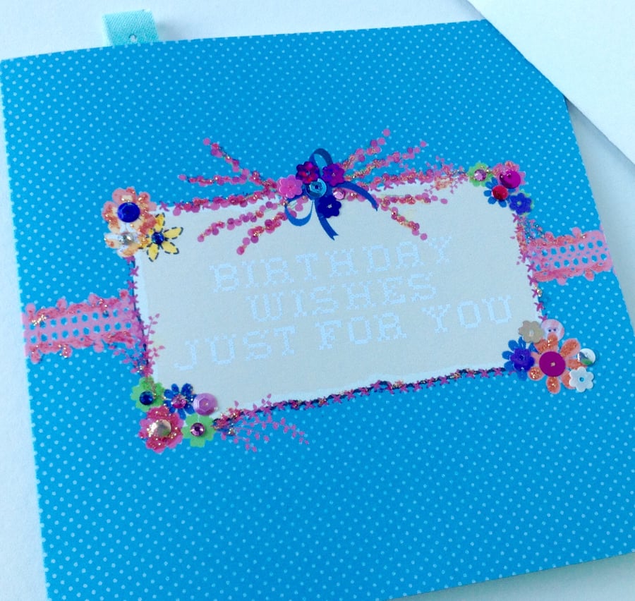 Birthday Card,Greeting Card,Personalised,Handmade,Handfinished 