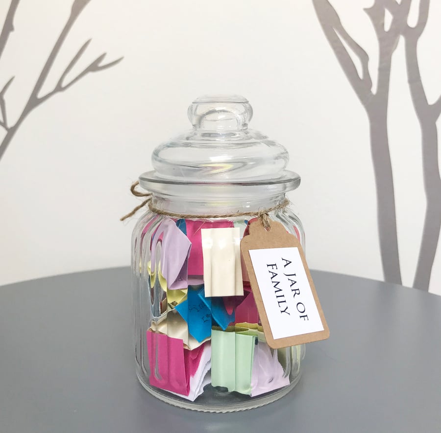 A Jar of Family Quotes - Remind family how special they are - Handmade Quote Jar