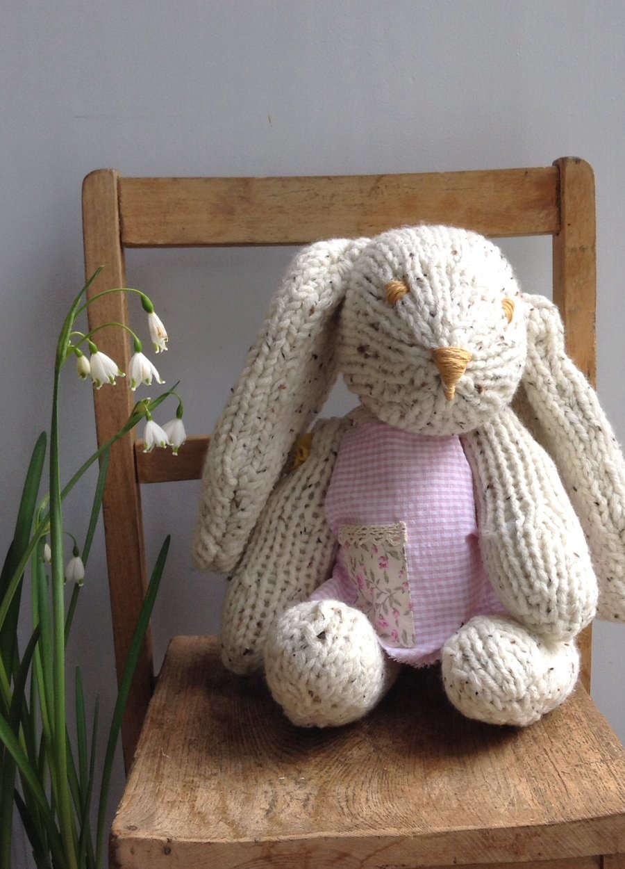 Knitted Bunny called Petal