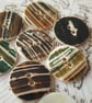 13 16" 20.3mm 32 Ligne Segay "SKIN ON" Natural Pearl x  6 Buttons - Image 3