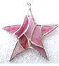Patchwork Star Suncatcher Stained Glass Pink - Image 4