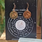 Sagittarius Copper Zodiac Earrings