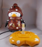Ceramic Christmas Xmas Penguin Figurine Table Lamp Light Ornament Decoration. - Image 4