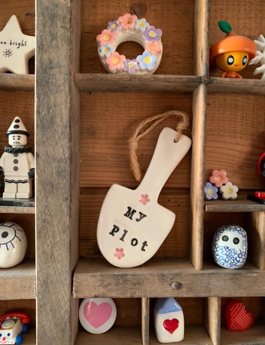 Ceramic Decorative My Plot Spade decoration