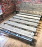 Scaffold Bed Using Recycled Reclaimed Industrial Steel And Scaffold Board Wood T - Image 3