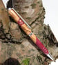 Olive and Purple Heart Wooden Pen with celtic cross - Lathe Turned Writing Pen