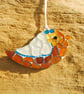 Mosaic bird hanger