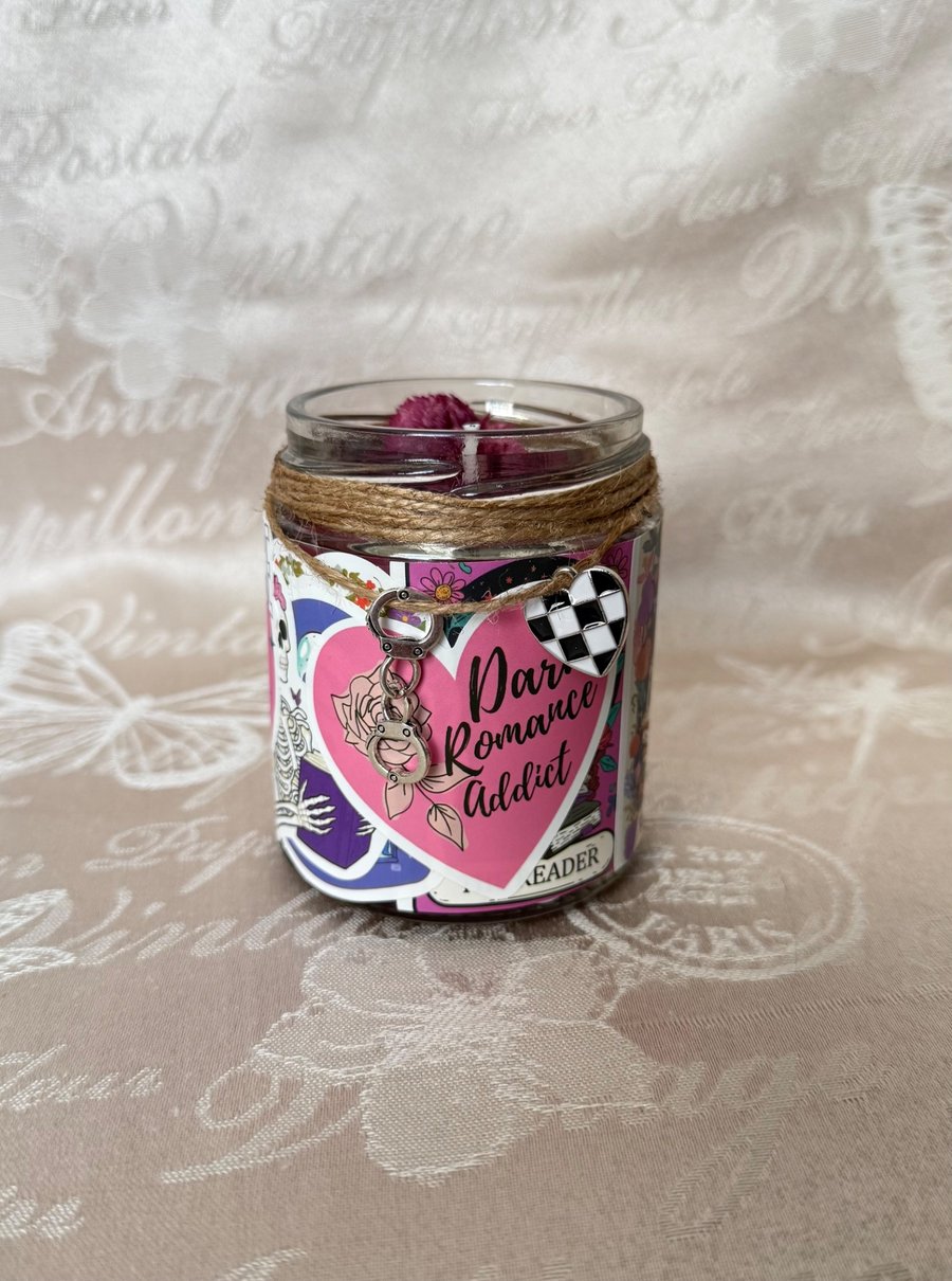 Dark Romance Addict Candle – Handmade Book Lover Gift