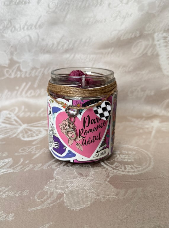 Dark Romance Addict Candle – Handmade Book Lover Gift